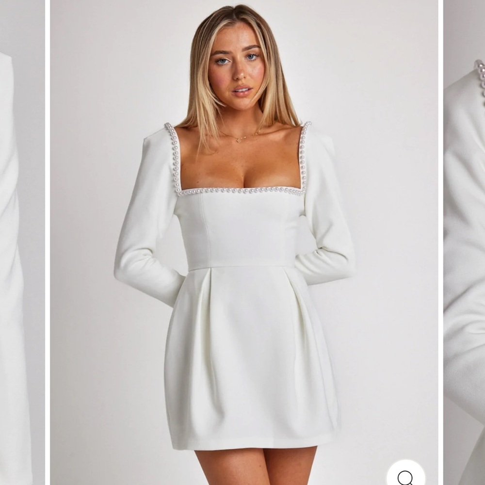 Odd Muse White Pearl Dress